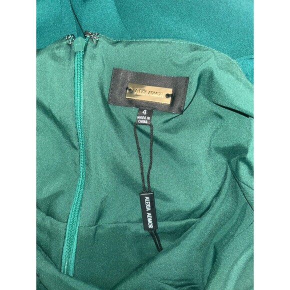 Women's Alexia Admor Arya Sweetheart Tie Strap Maxi Dress In Green Size 4 - Picture 12 of 12